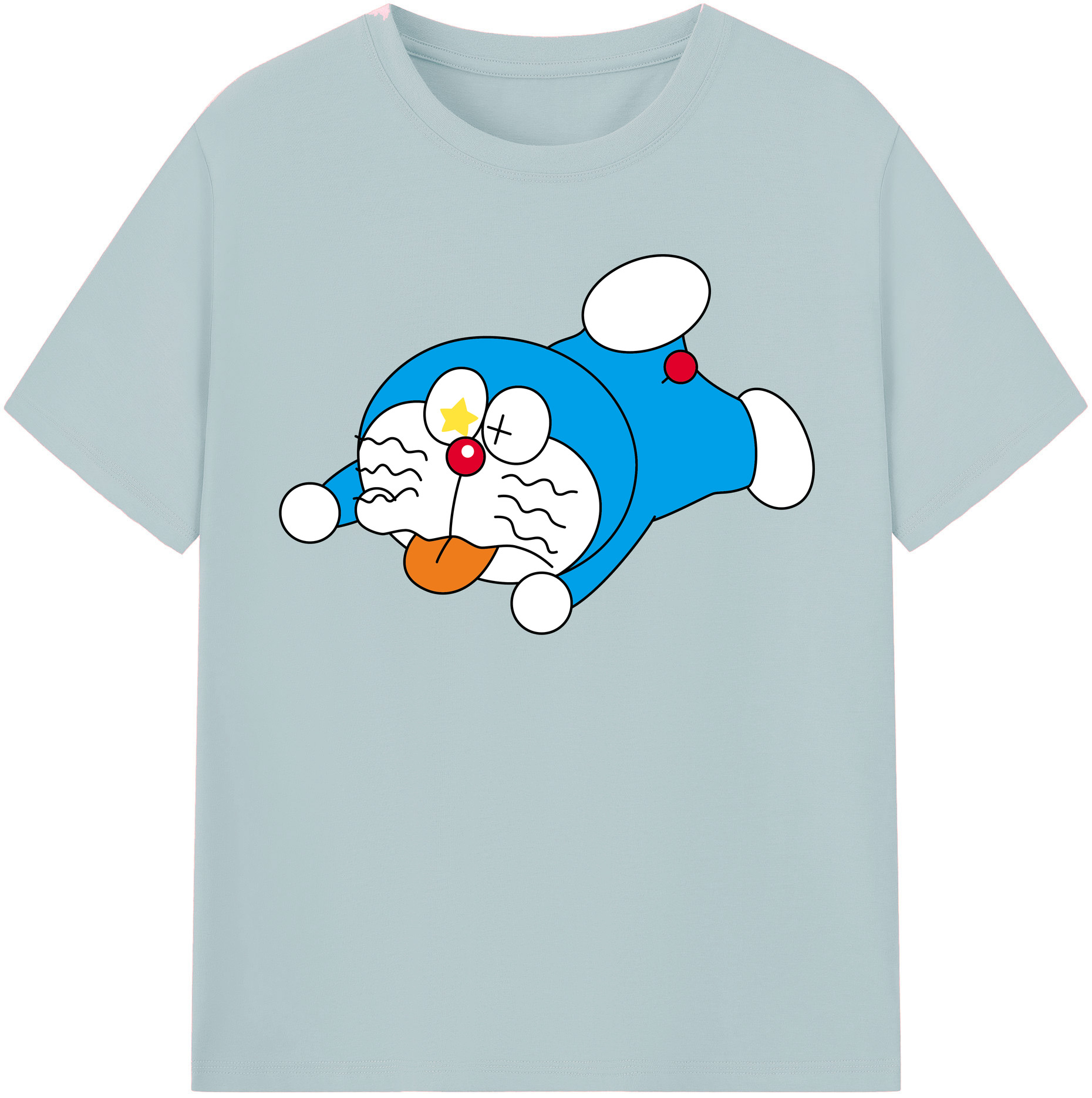 （画像用） ドラえもん Doraemon 綿100％半袖Tシャツ（フロントプリント）